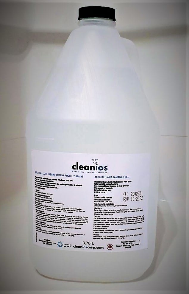 Alcohol Hand Sanitizers_Image of 4 L Cleanios USP grade HS