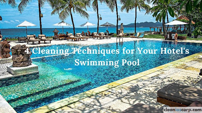 Hotel's Swimming Pool- Feature Image of a swimming pool on a tropical island getaway 