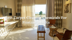 Best Carpet Cleaning Chemicals- Feature image for Post of a clean hotel room on a tropical resort